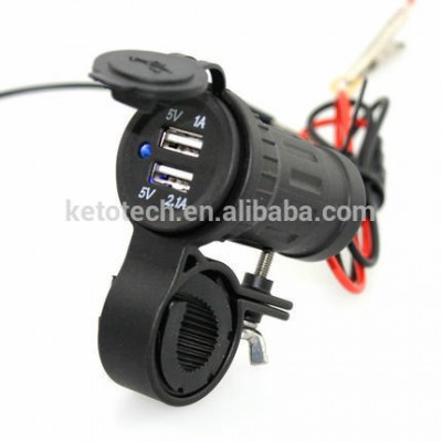 5V 3.1A LED ATV Dune buggy vehicle Motorcycle Dual USB Charger for phone