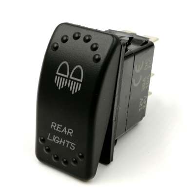 12V DC Automotive ATV light rocker switch with 2 indicator