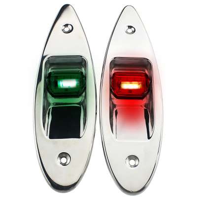 New Waterproof 12V Marine Boat LED Side bow Tear Drop Navigation lights